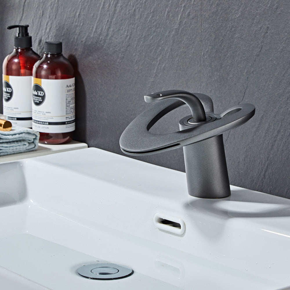 Creative Loop Solid Brass Single Lever Bathroom Mixer Tap