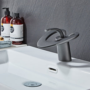 Creative Loop Solid Brass Single Lever Bathroom Mixer Tap