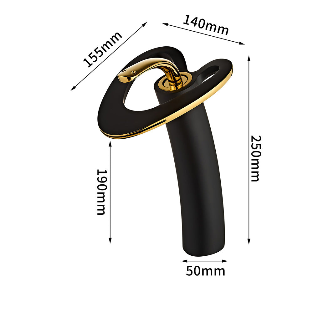 Creative Loop Solid Brass Single Lever Bathroom Mixer Tap