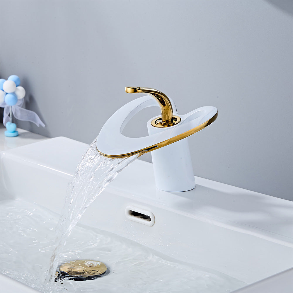Creative Loop Solid Brass Single Lever Bathroom Mixer Tap