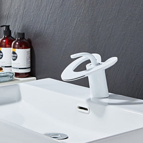 Creative Loop Solid Brass Single Lever Bathroom Mixer Tap