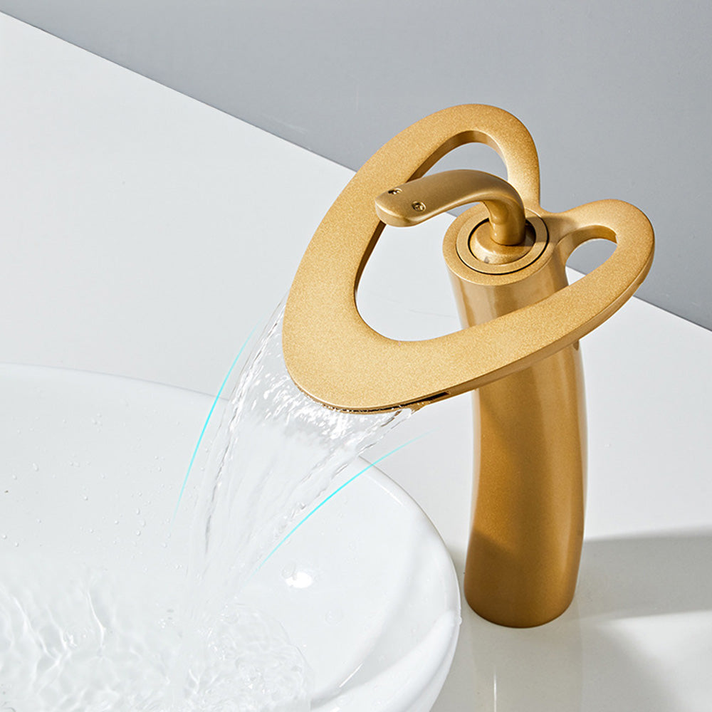 Creative Loop Solid Brass Single Lever Bathroom Mixer Tap