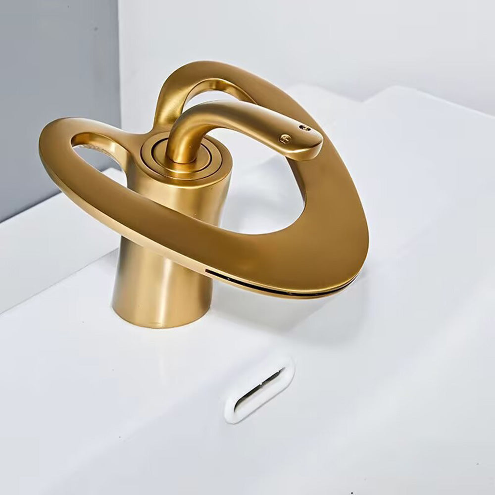 Creative Loop Solid Brass Single Lever Bathroom Mixer Tap