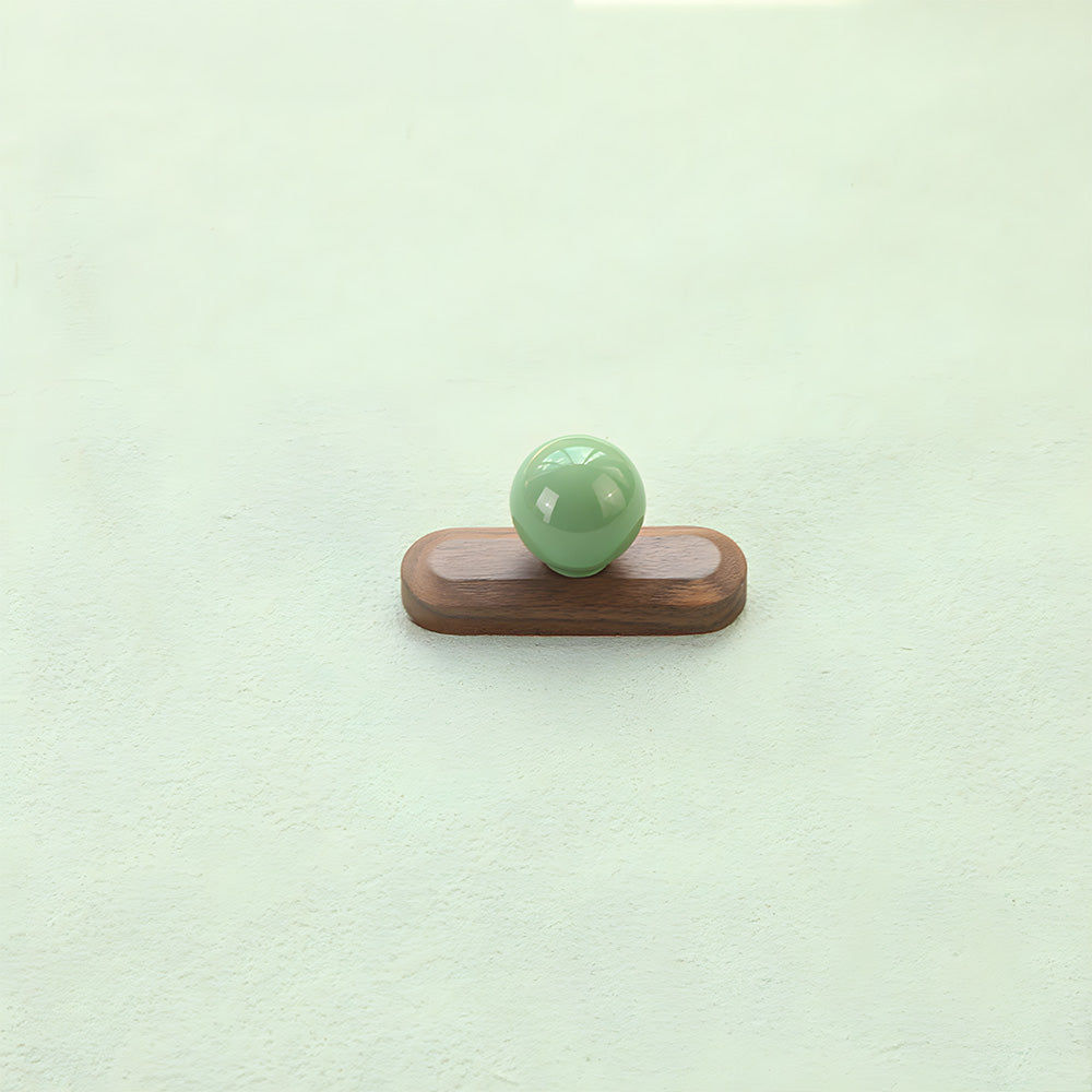 Playful Wooden Cabinet Handles with Sphere Ball Knobs