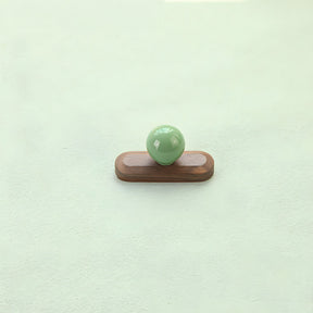 Playful Wooden Cabinet Handles with Sphere Ball Knobs