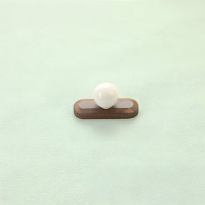 Playful Wooden Cabinet Handles with Sphere Ball Knobs