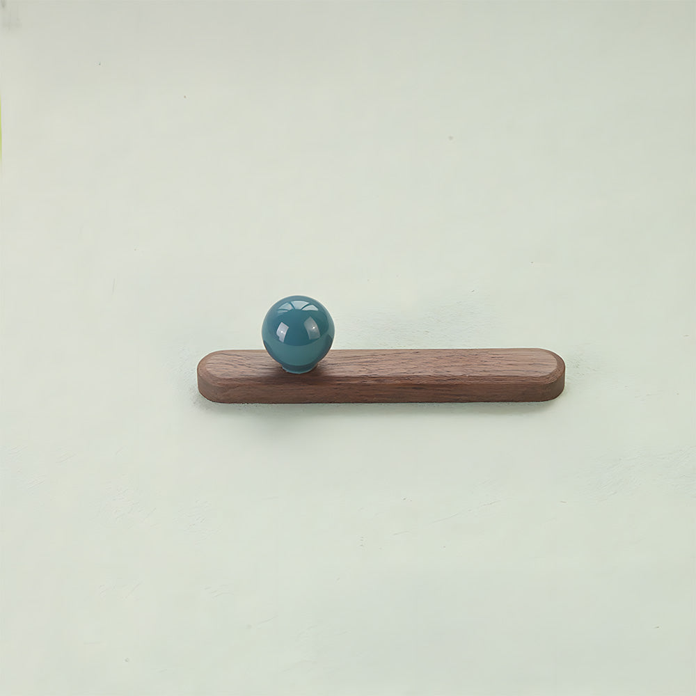Playful Wooden Cabinet Handles with Sphere Ball Knobs