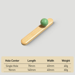 Playful Wooden Cabinet Handles with Sphere Ball Knobs