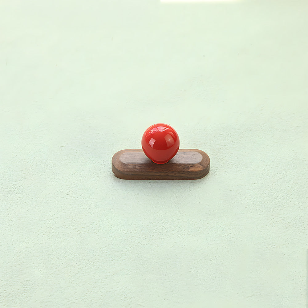 Playful Wooden Cabinet Handles with Sphere Ball Knobs