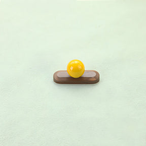 Playful Wooden Cabinet Handles with Sphere Ball Knobs