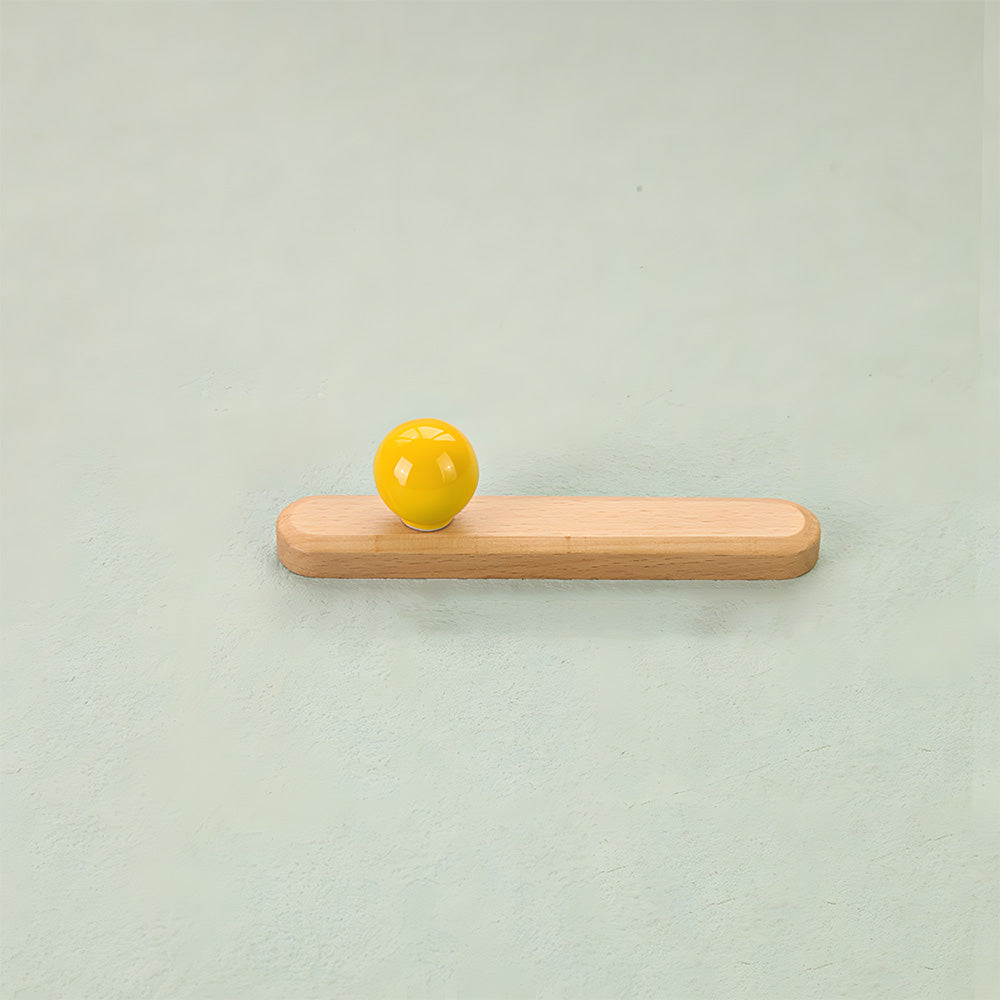 Playful Wooden Cabinet Handles with Sphere Ball Knobs