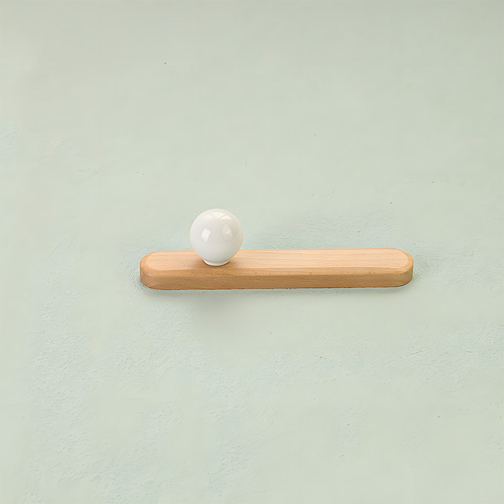 Playful Wooden Cabinet Handles with Sphere Ball Knobs