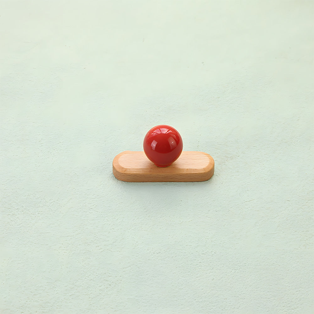 Playful Wooden Cabinet Handles with Sphere Ball Knobs