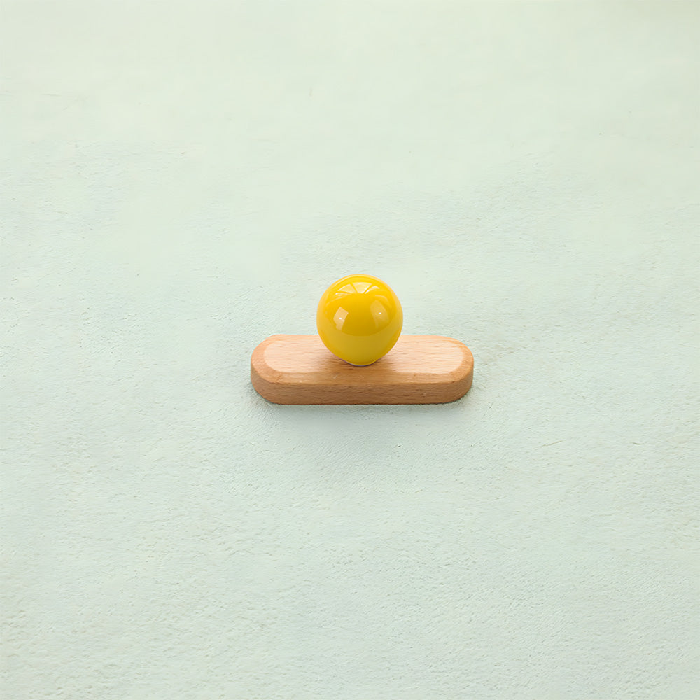 Playful Wooden Cabinet Handles with Sphere Ball Knobs