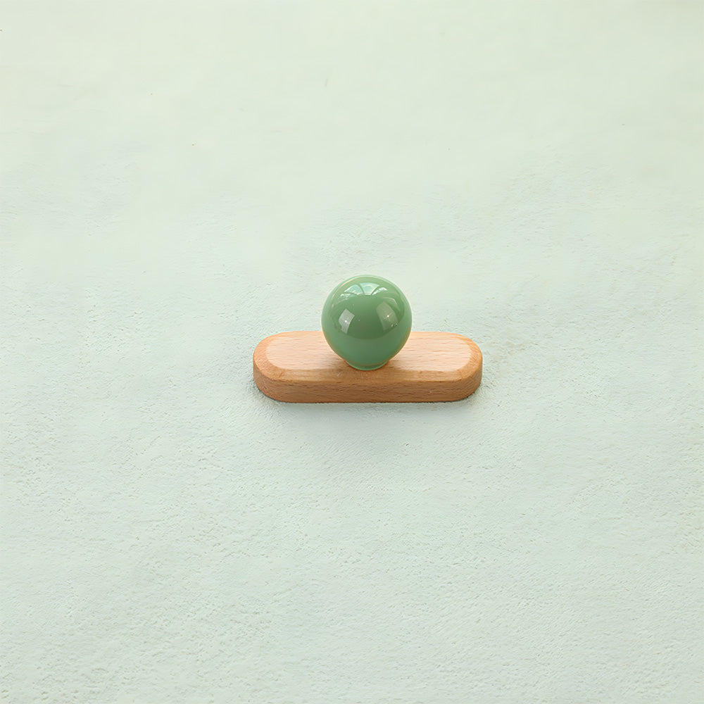 Playful Wooden Cabinet Handles with Sphere Ball Knobs