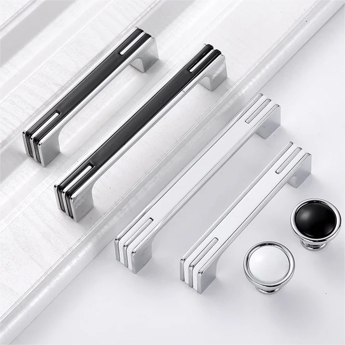 Modern Unique Chrome Kitchen Cabinet Handles