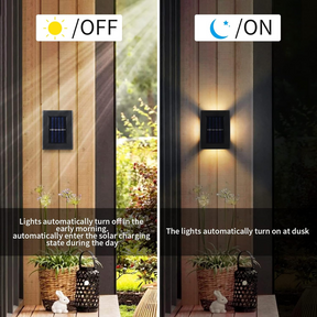 Waterproof Modern Solar Up Down Outdoor Wall Light
