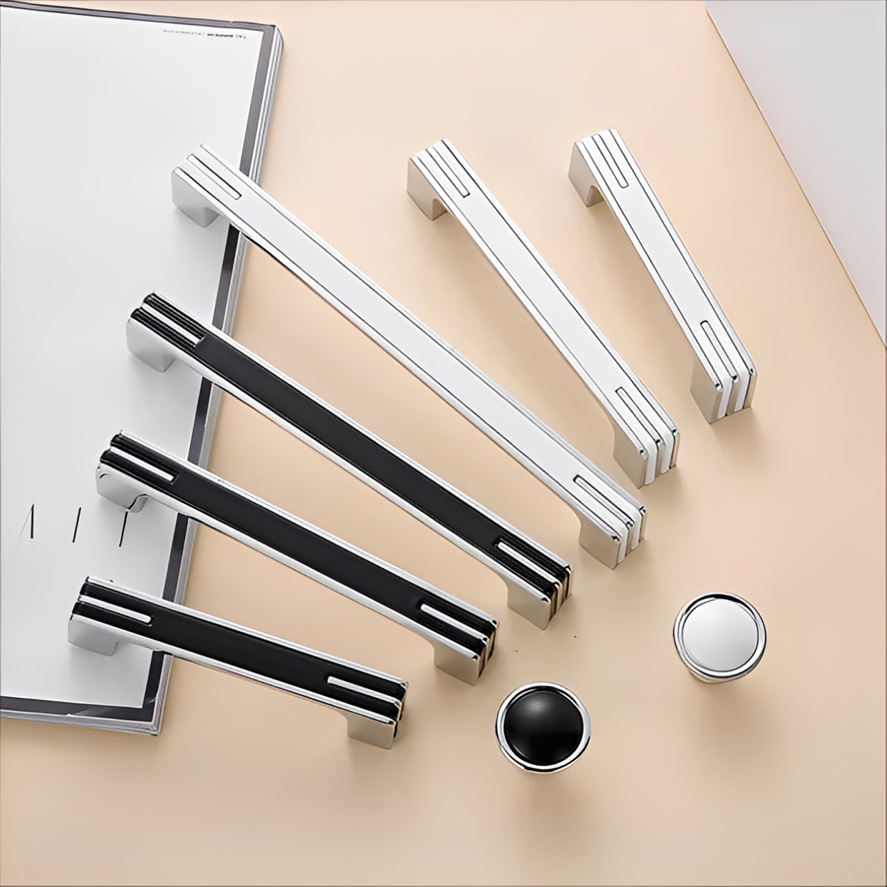 Modern Unique Chrome Kitchen Cabinet Handles