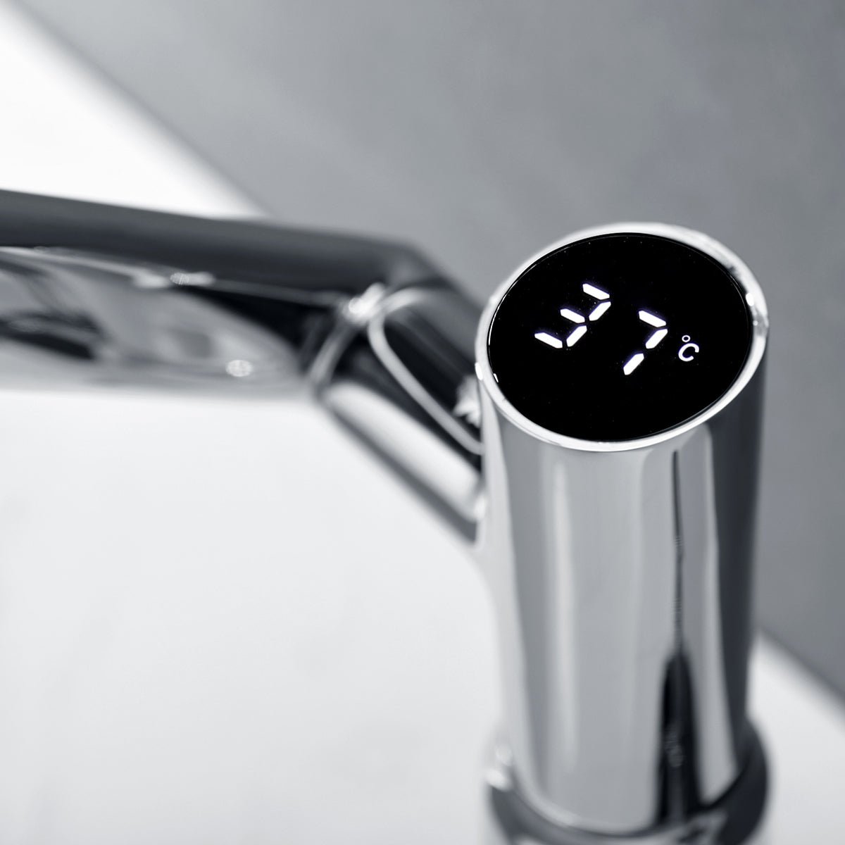 Intelligent Digital Display Hot And Cold Basin Tap_Chrome