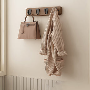 Decorative Pebble Solid Wood Walnut Wall Hooks