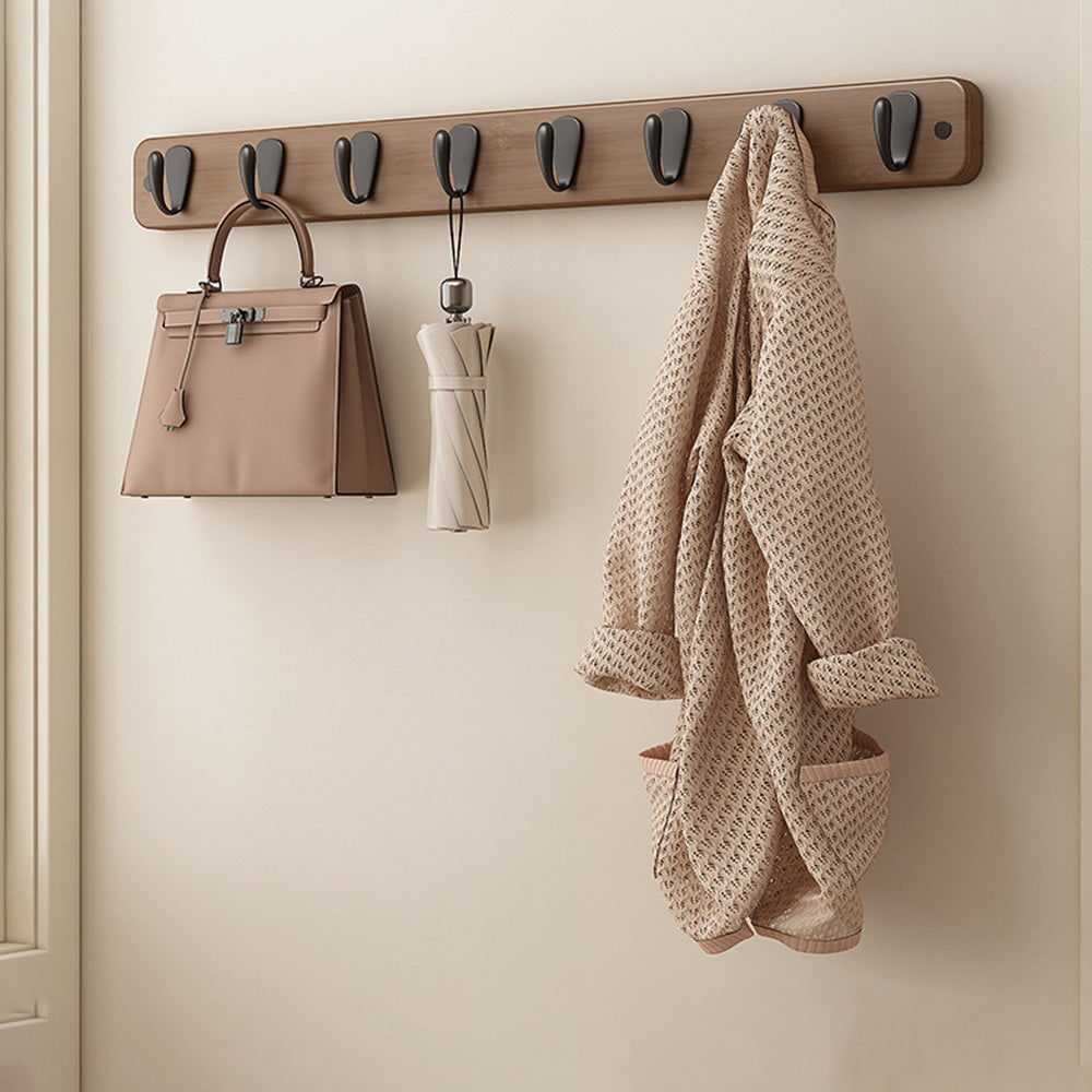 Decorative Pebble Solid Wood Walnut Wall Hooks
