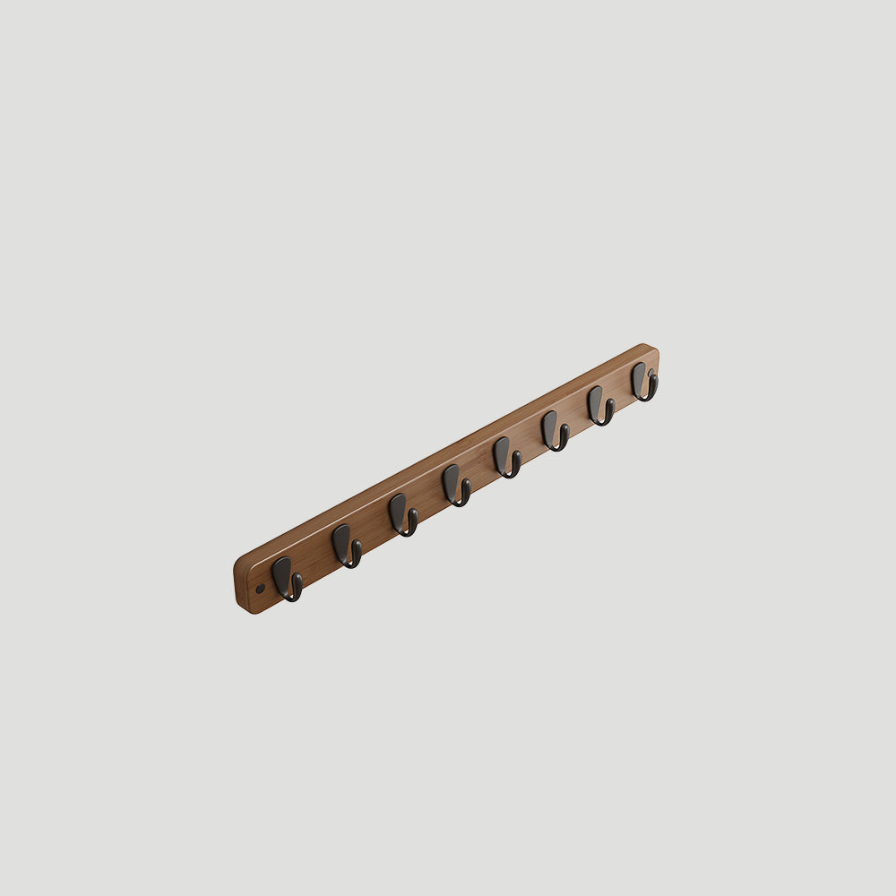 Decorative Pebble Solid Wood Walnut Wall Hooks