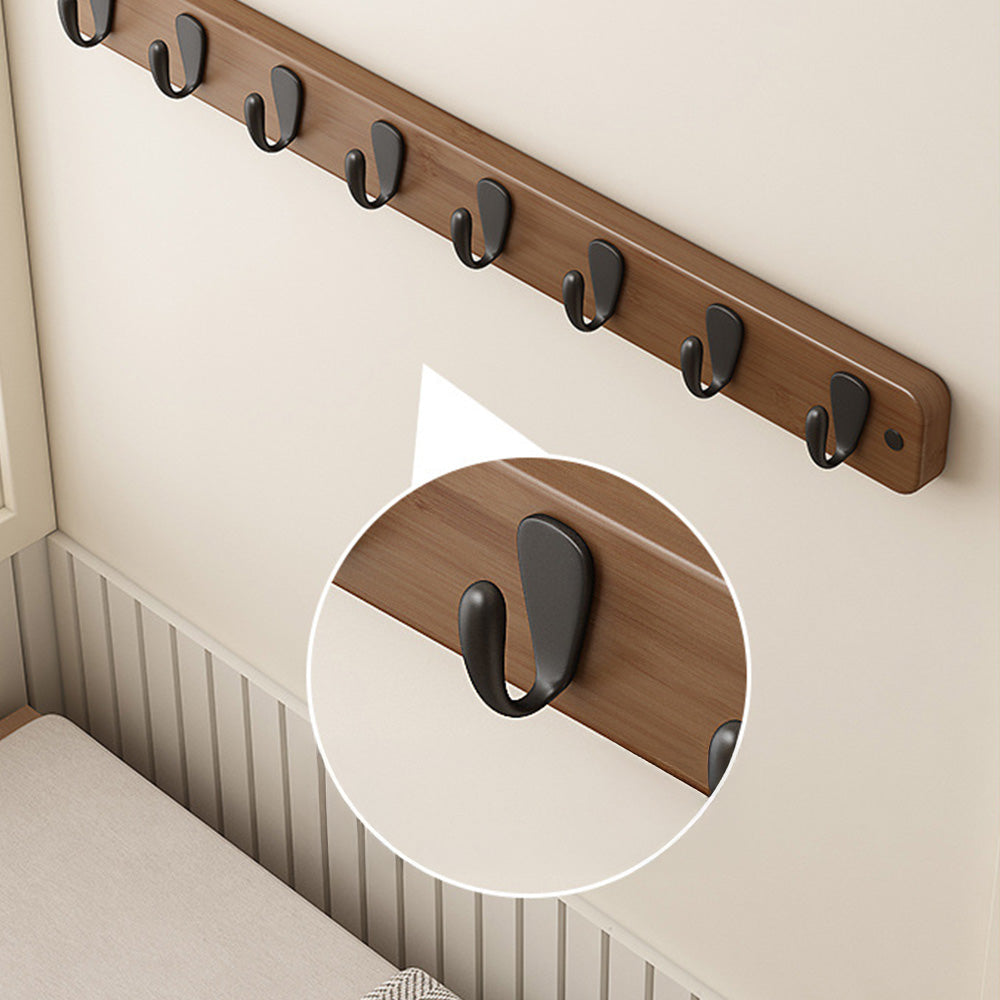 Decorative Pebble Solid Wood Walnut Wall Hooks