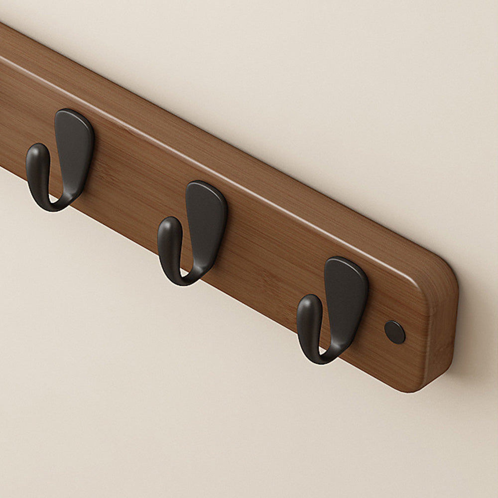 Decorative Pebble Solid Wood Walnut Wall Hooks