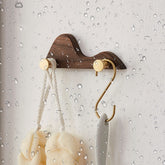 Mountain Shape Solid Wood Wall Hooks