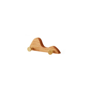 Mountain Shape Solid Wood Wall Hooks