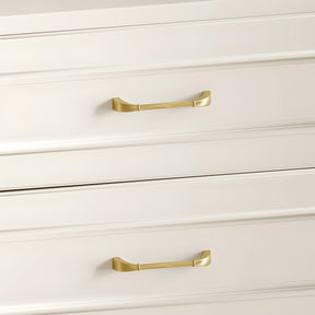 Elegant Solid Brass Ribbed D-Bar Kitchen Cabinet Handles