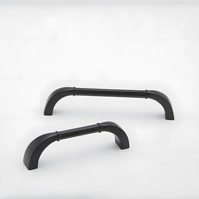 Elegant Solid Brass Ribbed D-Bar Kitchen Cabinet Handles