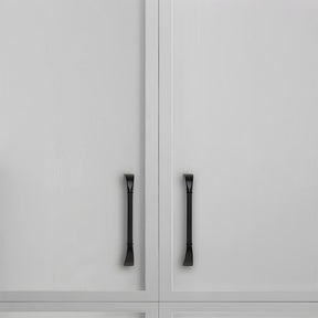 Elegant Solid Brass Ribbed D-Bar Kitchen Cabinet Handles