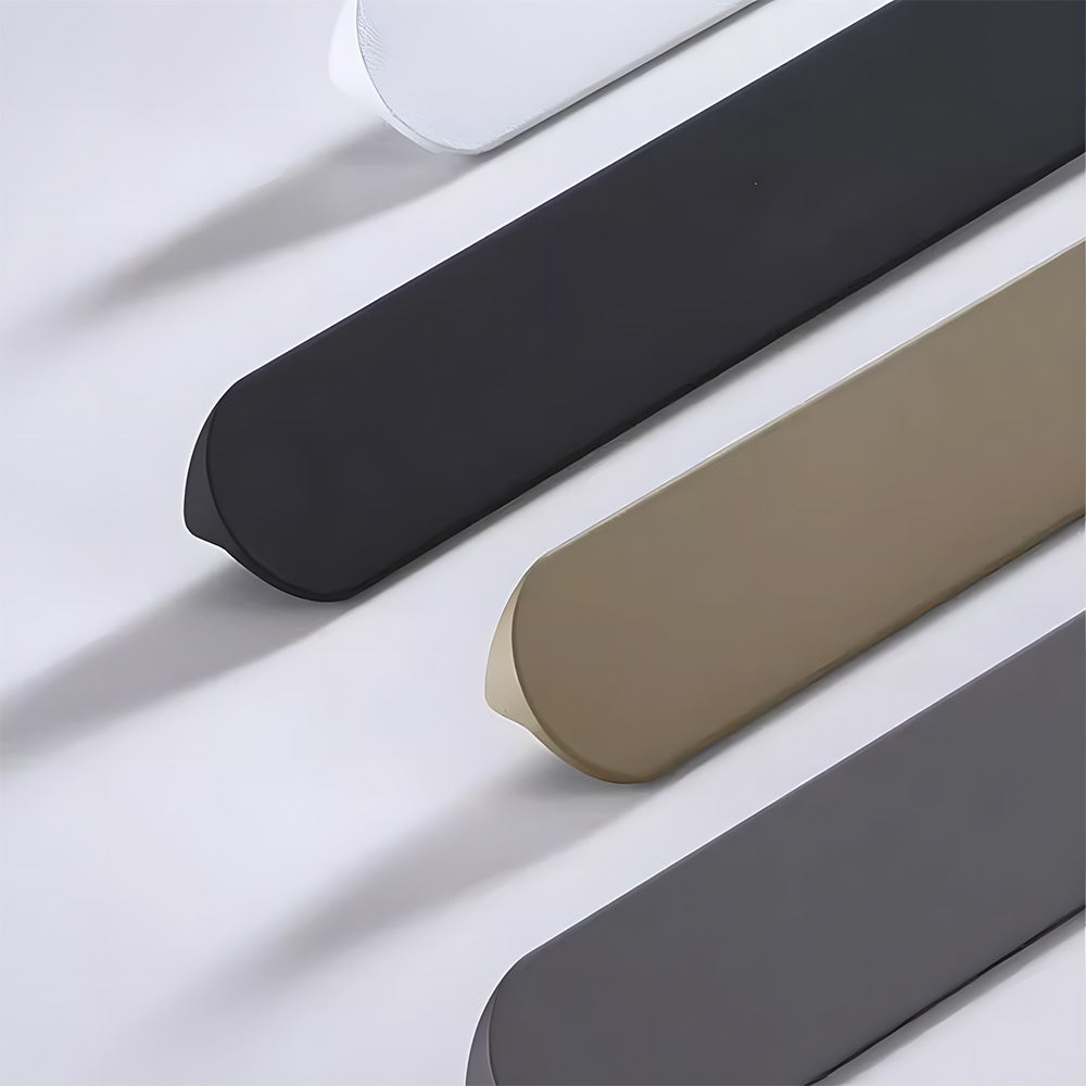 Elegant Round Corner Hidden Drawer Finger Edge Handles