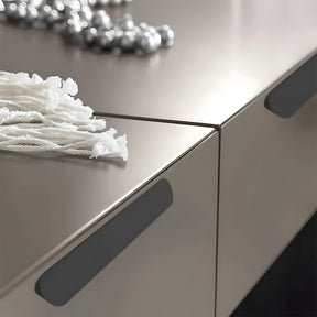 Elegant Round Corner Hidden Drawer Finger Edge Handles
