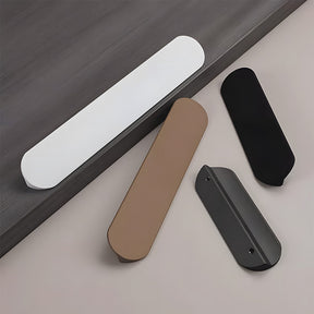 Elegant Round Corner Hidden Drawer Finger Edge Handles