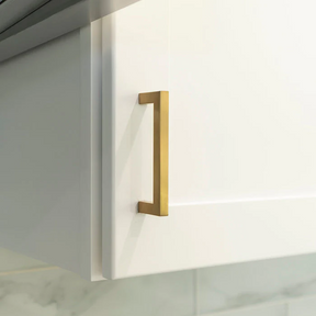 Brushed Brass Square Bar Handles