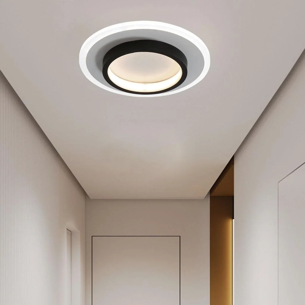 Round Metal Acrylic LED Hallway Ceiling Lights