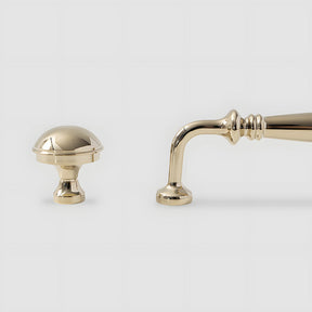 Retro Elegant Polished Brass Wardrobe Cabinet Pulls