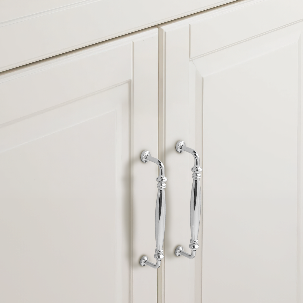 Retro Elegant Polished Brass Wardrobe Cabinet Pulls
