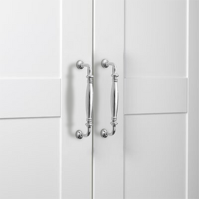 Retro Elegant Polished Brass Wardrobe Cabinet Pulls