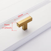 1Pack Solid Brushed Satin Square Bar Pull Handles