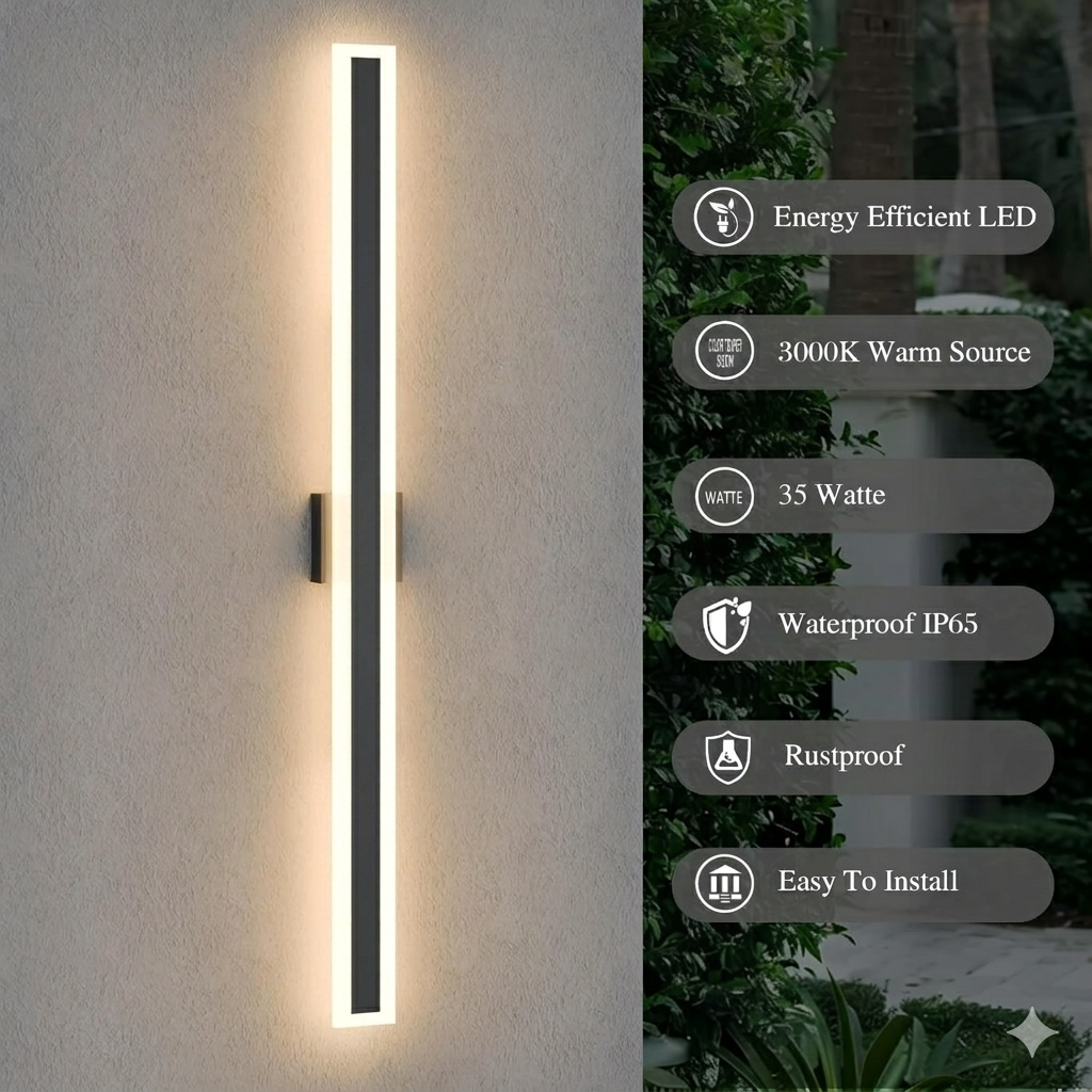 Modern IP65 Exterior Wall Lighting for Yard