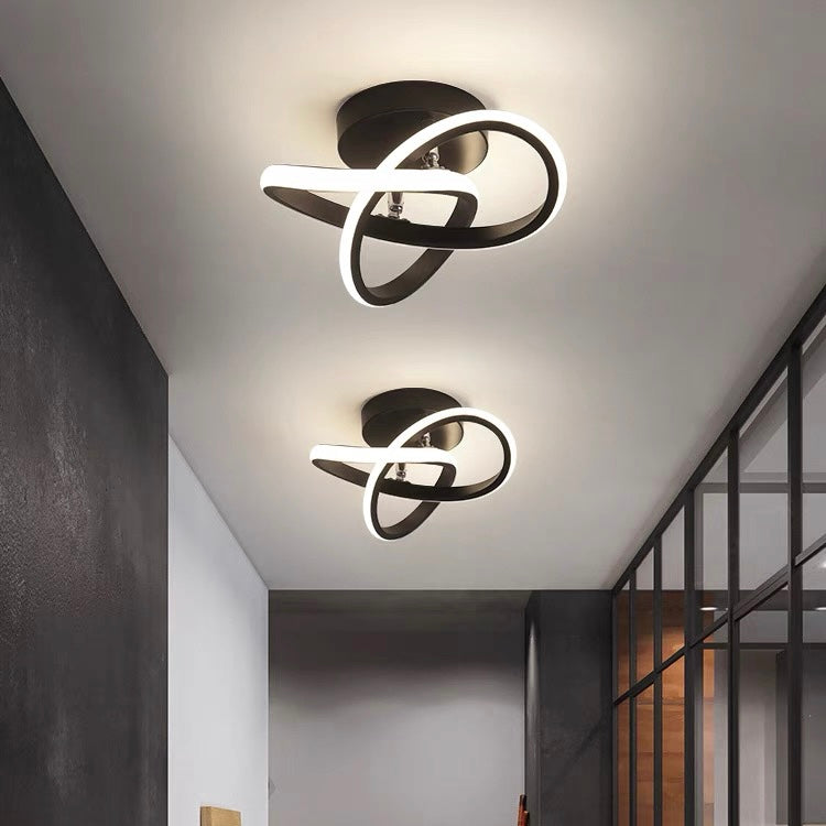 White Metal Ceiling Light Rail