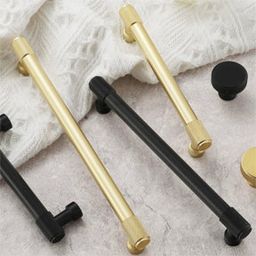 European Aluminum Alloy Knurled Drawer Handles