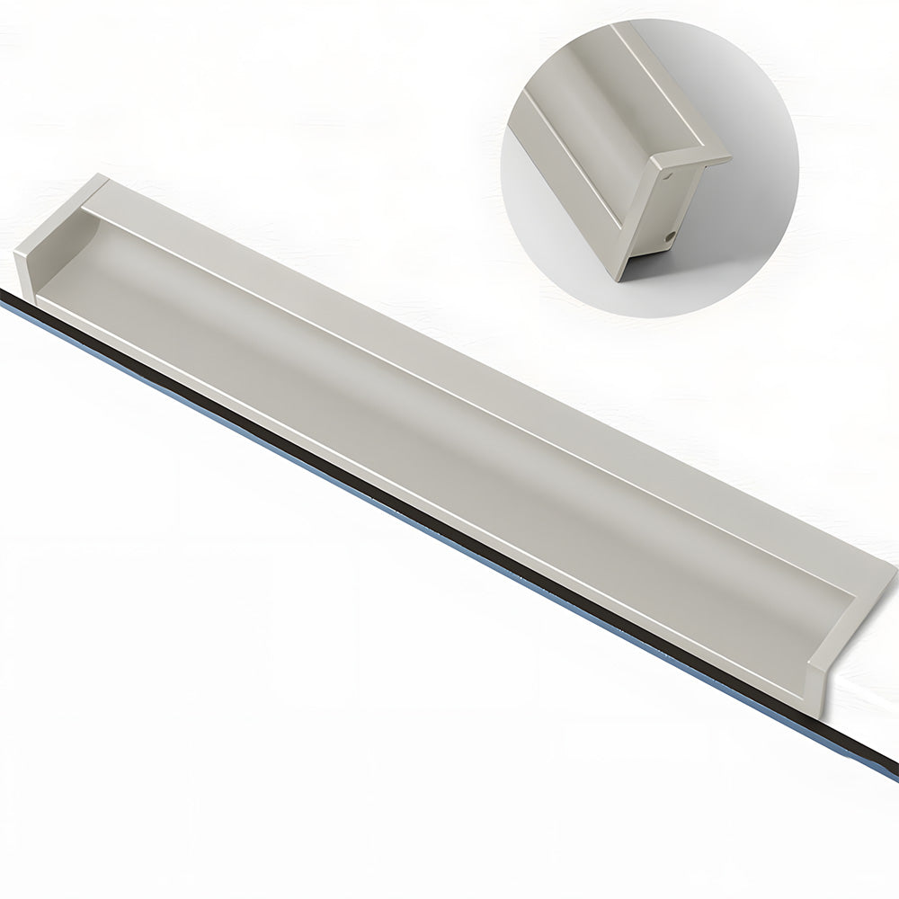 Minimalist Aluminum Alloy Hidden Kitchen Cupboard Finger Pulls