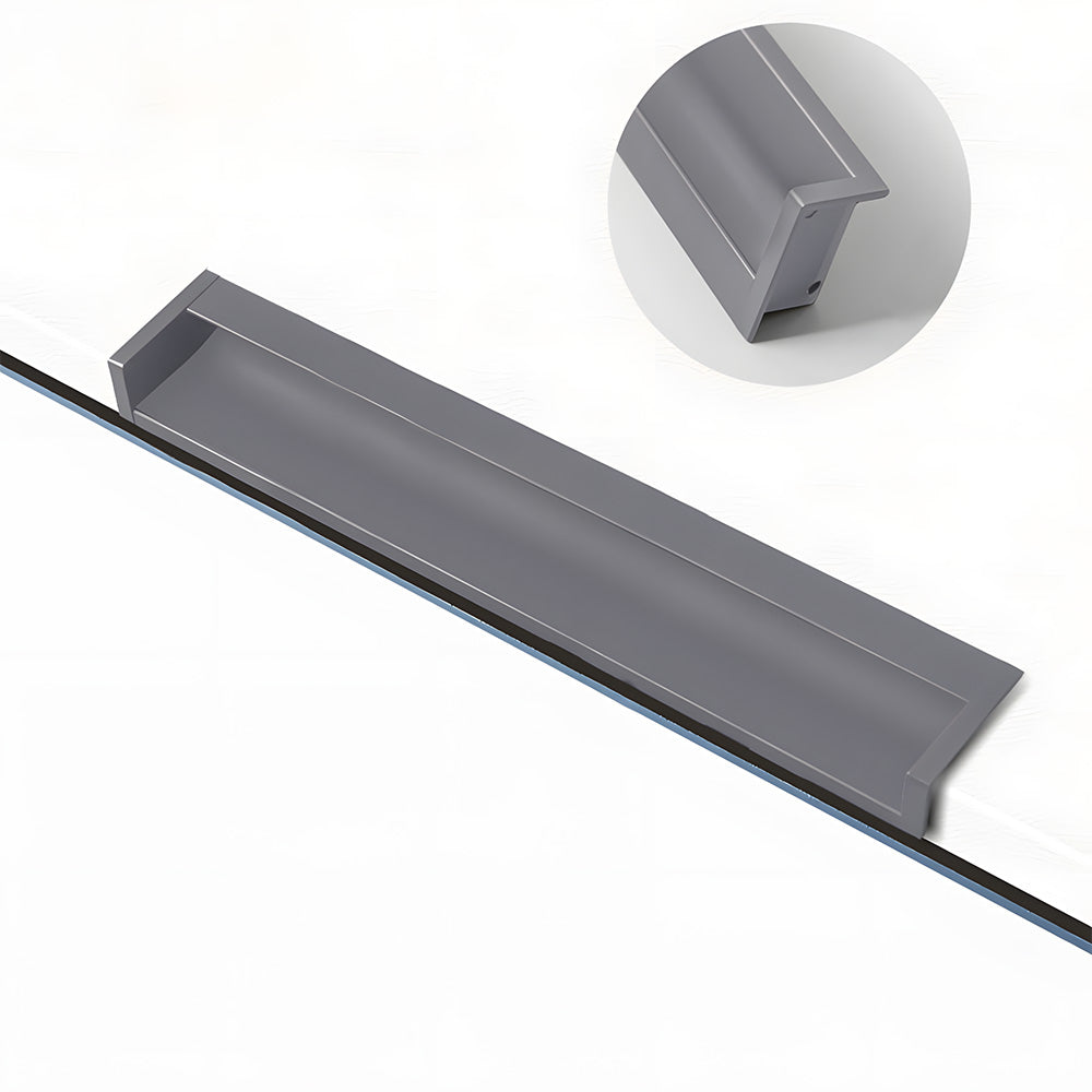 Minimalist Aluminum Alloy Hidden Kitchen Cupboard Finger Pulls