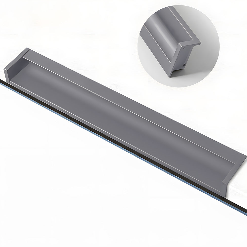 Minimalist Aluminum Alloy Hidden Kitchen Cupboard Finger Pulls