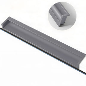 Minimalist Aluminum Alloy Hidden Kitchen Cupboard Finger Pulls