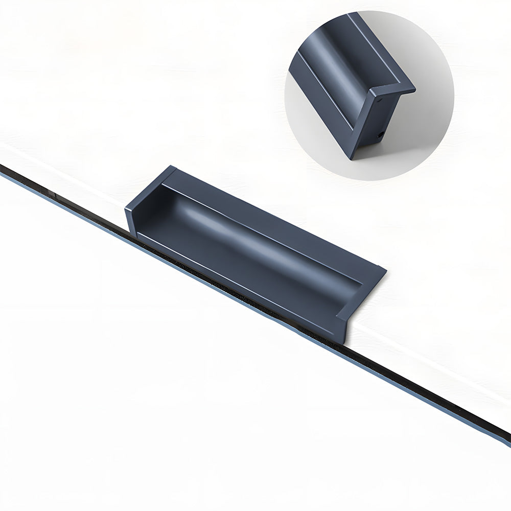 Minimalist Aluminum Alloy Hidden Kitchen Cupboard Finger Pulls